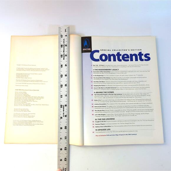 Star Trek 30 Years Special Collector's Edition Magazine 1996 Unused Poster VTG - Picture 3 of 3